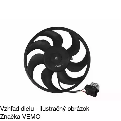 Ventilátor bez krytu / podpery POLCAR 550823U1