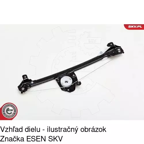 Mechanizmus sťahovania okna elektrický bez motora POLCAR 5508PSG3 - obr. 4