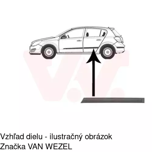 Lišta dverí POLCAR 55090041