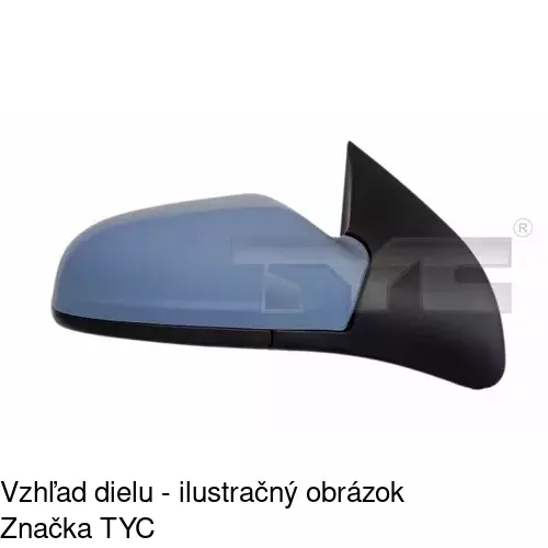 Rám vonkajšieho zrkadla POLCAR 550955PM