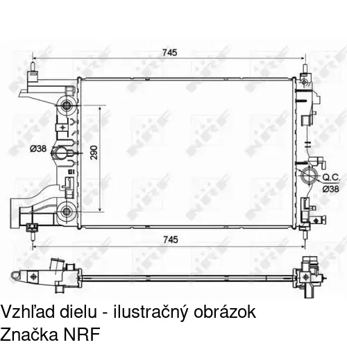 Chladiče vody POLCAR 551108-5 - obr. 2