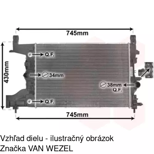 Chladiče vody POLCAR 551108-5 - obr. 4