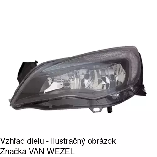 Hlavný reflektor POLCAR 5511096E - obr. 3