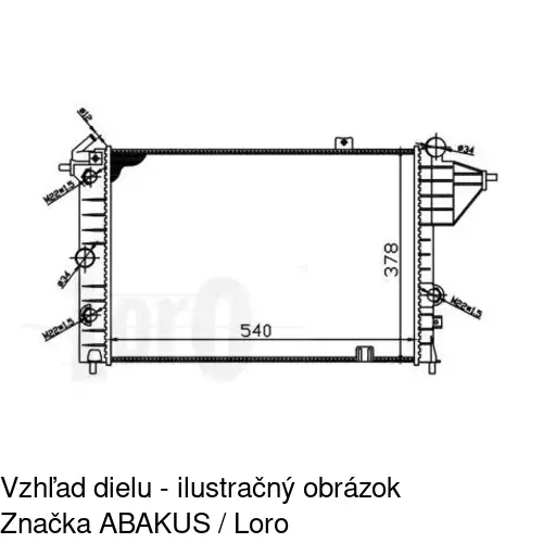 Chladiče vody POLCAR 551408-2 - obr. 2