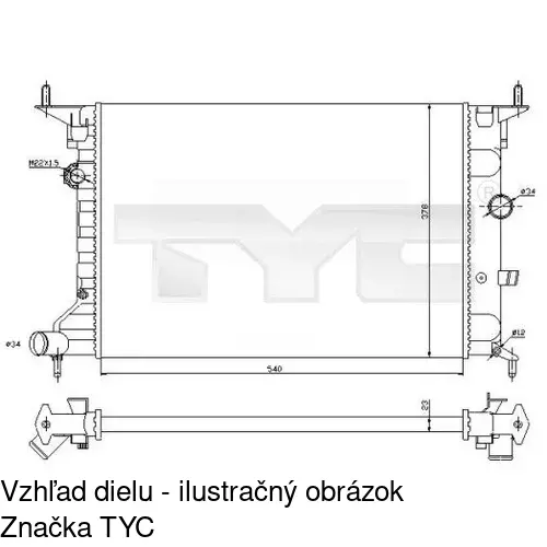 Chladiče vody POLCAR 551608-2