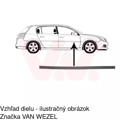 Lišta dverí POLCAR 55180032