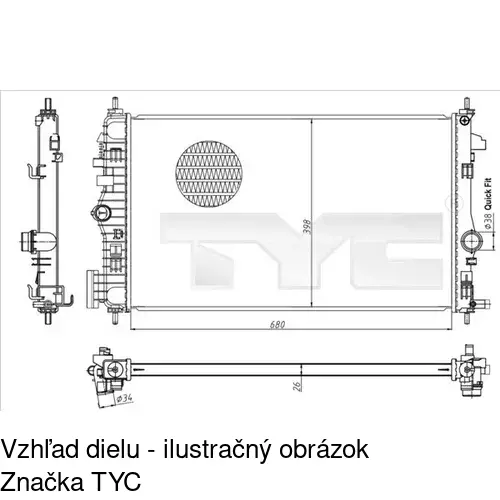 Chladiče vody POLCAR 552008-3