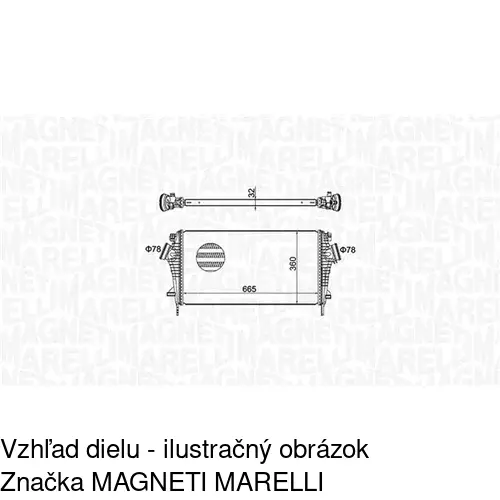 Chladiče vzduchu (Intercoolery) POLCAR 5520J8-1 - obr. 1