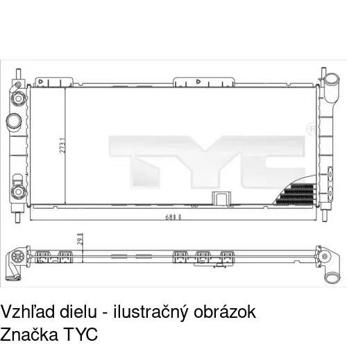 Chladiče vody POLCAR 555508A4