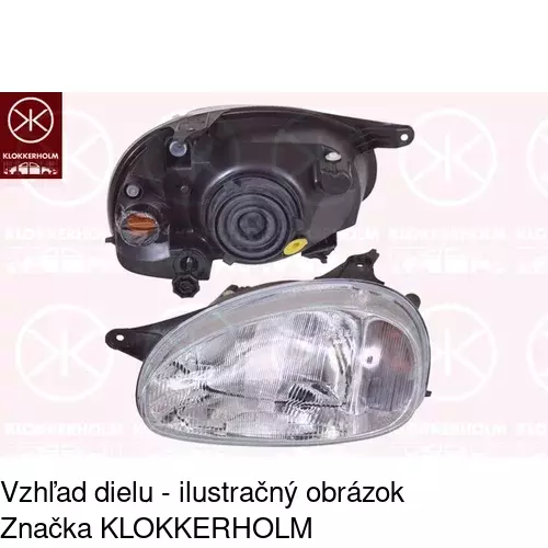 Hlavný reflektor POLCAR 555509-V - obr. 1