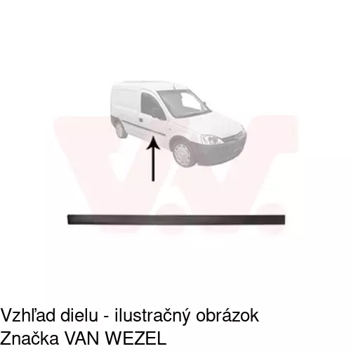 Lišta dverí POLCAR 55560034