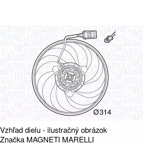 Ventilátor bez krytu / podpery POLCAR 555623U8-1 - obr. 4