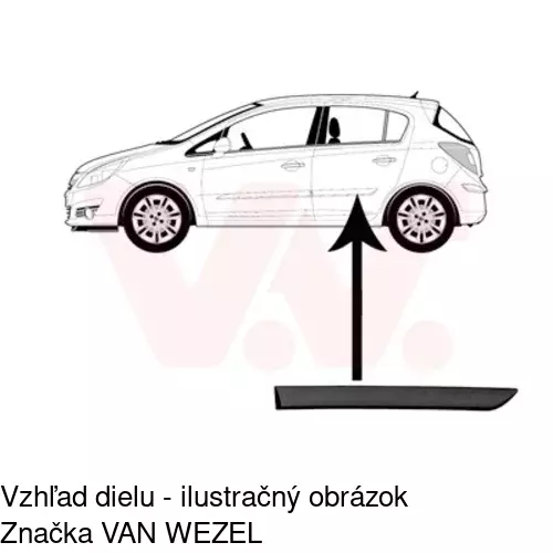 Lišta dverí POLCAR 55580041