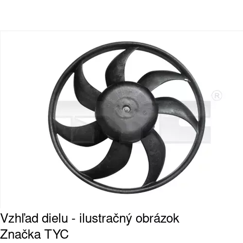 Ventilátor bez krytu / podpery POLCAR 555823U4 - obr. 1