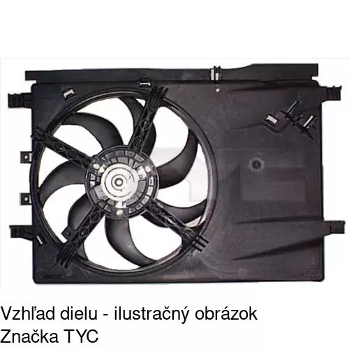 Ventilátor bez krytu / podpery POLCAR 555823U6 - obr. 1