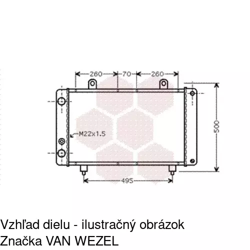 Chladiče vody POLCAR 570108B3 - obr. 2