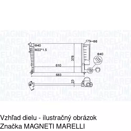 Chladiče vody POLCAR 570808-1 - obr. 2