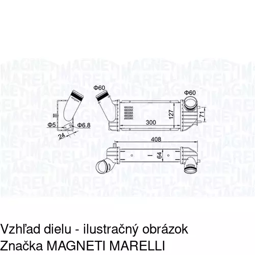 Chladiče vzduchu (Intercoolery) POLCAR 5710J8-1 - obr. 1