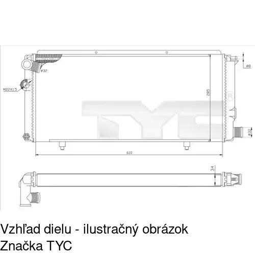 Chladiče vody POLCAR 572208-2