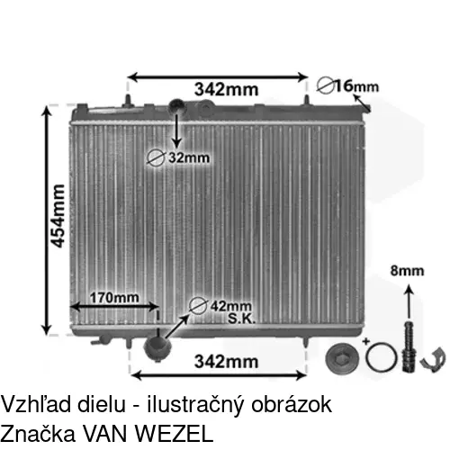 Chladiče vody POLCAR 572308A6 - obr. 2