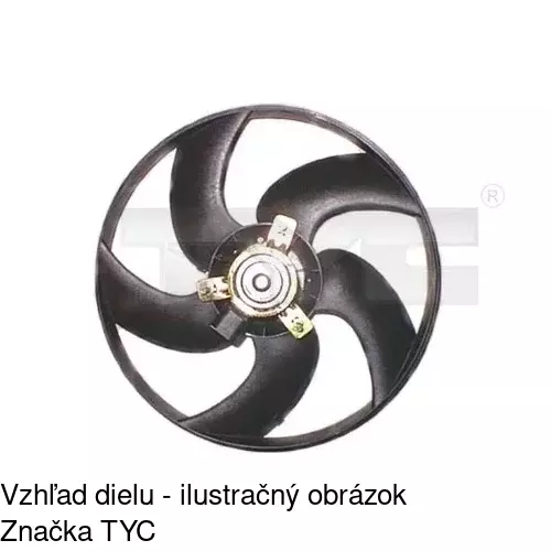 Ventilátor bez krytu / podpery POLCAR 572323U1 - obr. 1