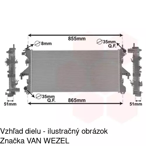 Chladiče vody POLCAR 577008-5 - obr. 3