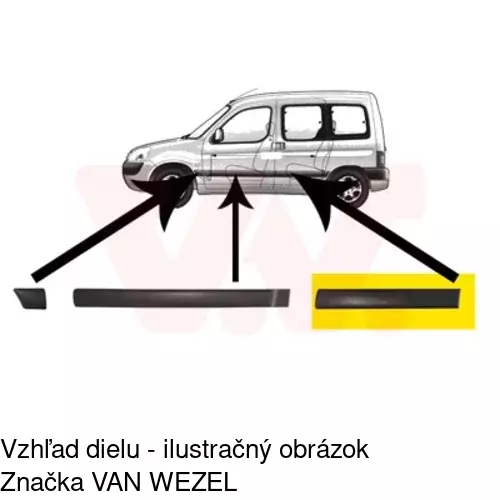 Lišta dverí POLCAR 57910031