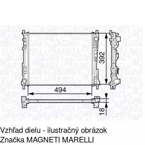 Chladiče vody 600108-2 /POLCAR/