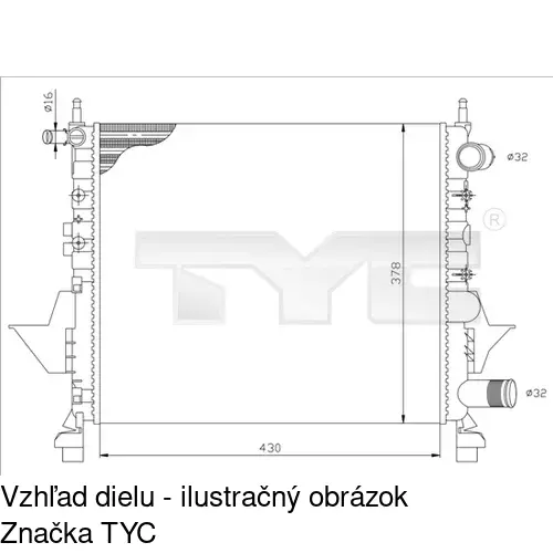 Chladiče vody POLCAR 6004081X