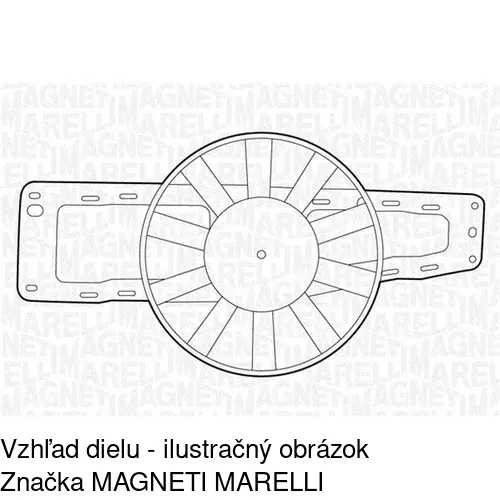 Ventilátor bez krytu / podpery POLCAR 600623U1 - obr. 2