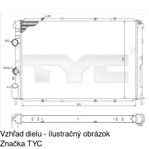 Chladiče vody POLCAR 600708A2