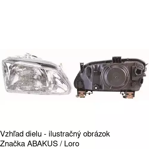 Hlavný reflektor POLCAR 600709-E - obr. 2