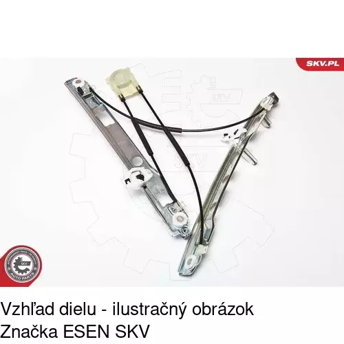 Elektrický mechanizmus okna dverí POLCAR 6012PSE5 - obr. 1