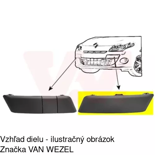 Lišta nárazníka POLCAR 60140756J - obr. 1