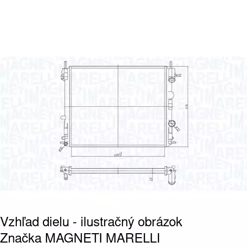 Chladiče vody POLCAR 601508A5 - obr. 2