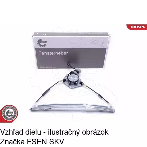 Elektrický mechanizmus okna dverí POLCAR 6015PSE3 - obr. 4