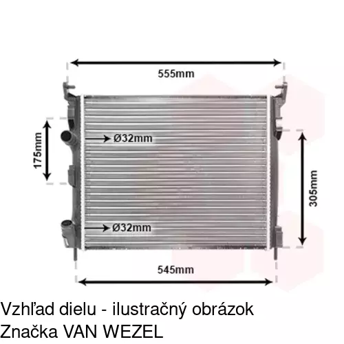 Chladiče vody POLCAR 601608-3 - obr. 3