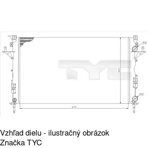 Chladiče vody POLCAR 603708A2 - obr. 2