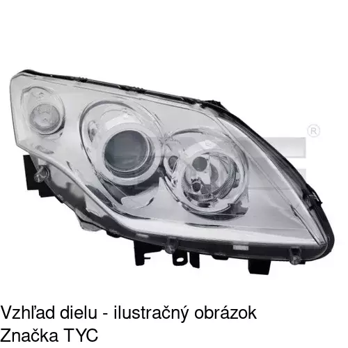 Hlavný reflektor POLCAR 6039090E