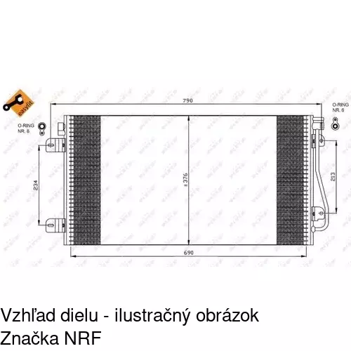 Chladiče klimatizácie POLCAR 6041K83X - obr. 1