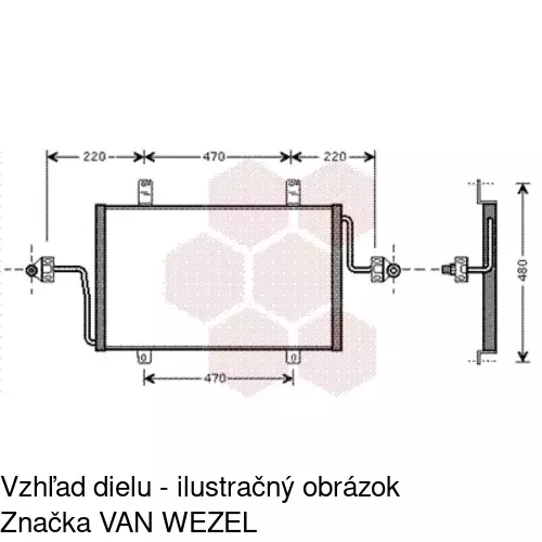 Chladiče klimatizácie POLCAR 6041K8C1 - obr. 2