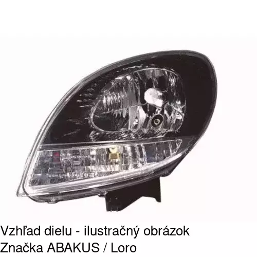 Hlavný reflektor POLCAR 6061097E - obr. 3