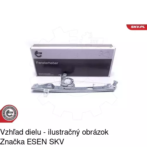 Mechanizmus sťahovania okna elektrický bez motora POLCAR 6071PSG1 - obr. 4