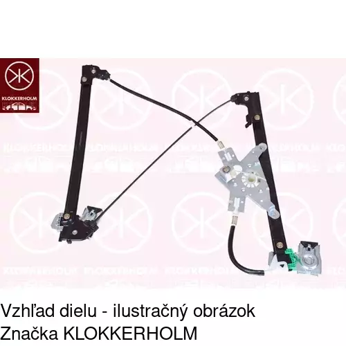 Mechanizmus sťahovania okna elektrický bez motora POLCAR 6713PSG2 - obr. 1