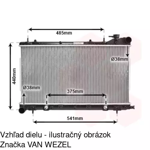 Chladiče vody POLCAR 724108-2 - obr. 1