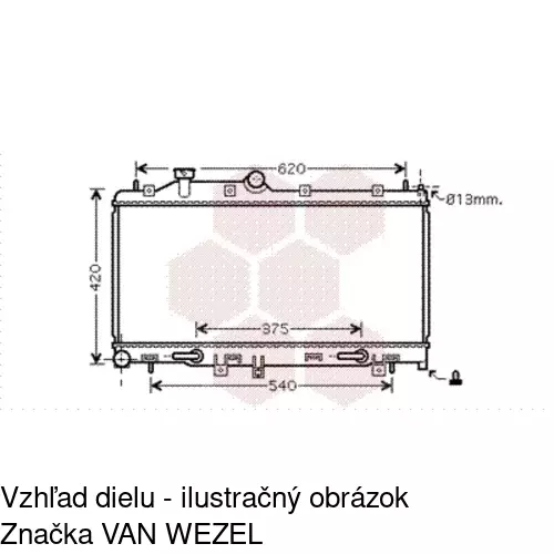 Chladiče vody POLCAR 724308-1 - obr. 2