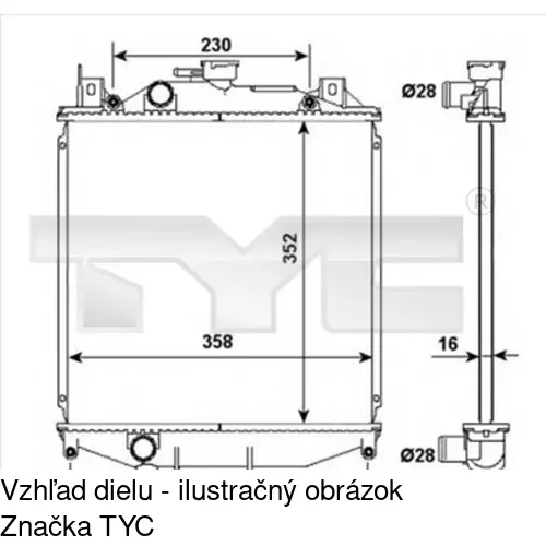 Chladiče vody POLCAR 742208-1 - obr. 2