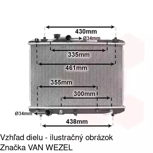 Chladiče vody POLCAR 742308-2 - obr. 1