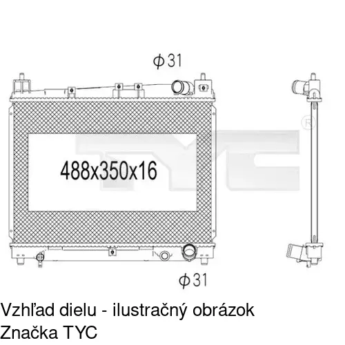 Chladiče vody POLCAR 810308-3