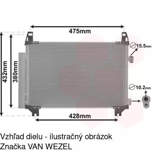 Chladiče klimatizácie POLCAR 8105K8C3S - obr. 1